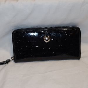 Coach Black Patent Wallet
